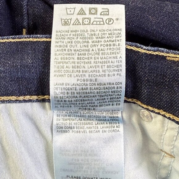 Levis 529 Jeans Womens 14 Curvy Boot Cut Mid Rise Dark Wash 33x33 Stretch Denim - Picture 11 of 13